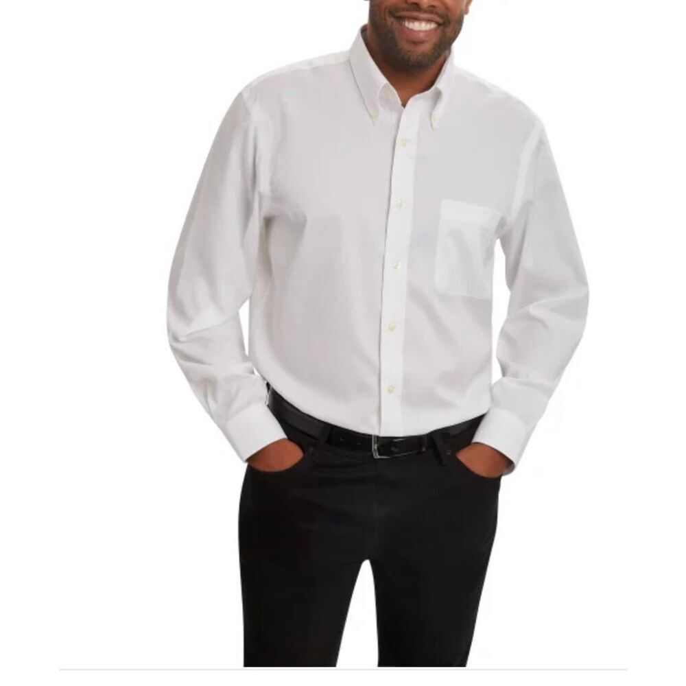 Kirkland Signature Men's Traditional Fit Dress Shirt sz 16.5 NEW #H950